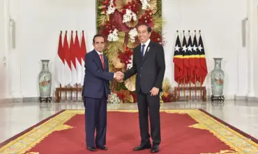 Presiden Joko Widodo Sambut Kunjungan PM Timor Leste di Istana Kepresidenan