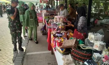Poltekad Kodiklatad Kota Batu Gelar Bazar dan Pasar Murah Jelang Ramadan