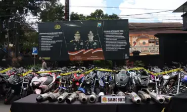 164 Ranmor Diamankan Polresta Malang Kota, hasil Patroli Blue Light dengan Tim Gabungan 