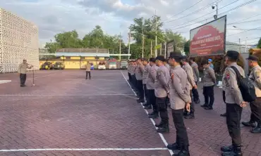 Polres Trenggalek Kirim Satu SSK Personil untuk Pengamanan Pilkades Serentak di Madura