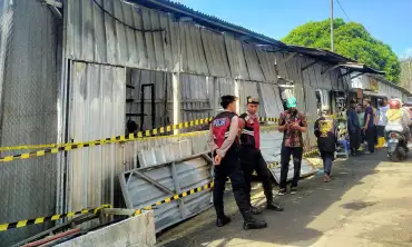 Pasar Relokasi Kota Batu Kebakaran, 7 Kios Ludes Dilalap Si Jago Merah