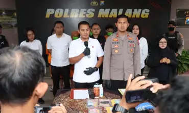 Polres Malang Ungkap Kasus TPPO, Amankan  7 Pelaku
