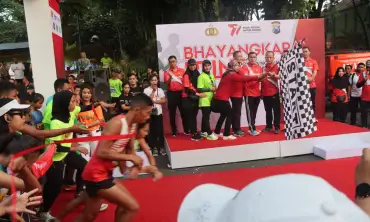 Polres Nganjuk Gelar Lomba Lari dalam Rangka Menyambut Hari Bhayangkara ke-77, Ini Daftar Pemenangnya