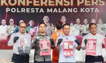 Pengedar Narkoba Berkedok Sopir Ojol Dibekuk di Kota Malang