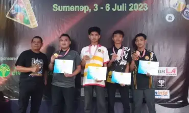 Atlet Biliar Jombang Peroleh 2 Medali di Kejurda Sumenep
