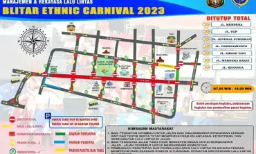 58 Peserta Ikuti BEN Carnival, Sejumlah Ruas Jalan Kota Blitar Bakal Ditutup