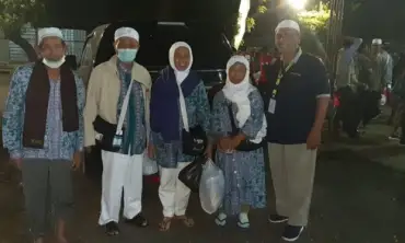 Empat Jemaah Haji Kabupaten Kediri di Sub Kloter 61 Tiba di Kediri Langsung Dijemput Keluarga