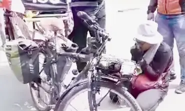 Perjuangkan Keadilan Tragedi Kanjuruhan, Dengan Sepeda, ASN Kota Batu Tiba di Jakarta