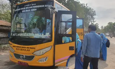 Dishub Kabupaten Tulungagung, Dapat Anggaran Operasional Bus Sekolah Gratis Kembali Seperti Biasa