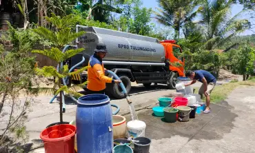 Empat Kecamatan di Tulungagung Rawan Kekeringan, BPBD Sudah Kirimkan 11 Kali Dropping Air Bersih