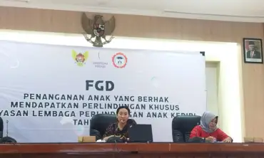 Kejahatan TPPO dan Eksploitasi Seksual Anak Harus Dicegah Jadi Bahasan FGD LPA Kota Kediri, Ini Paparannya