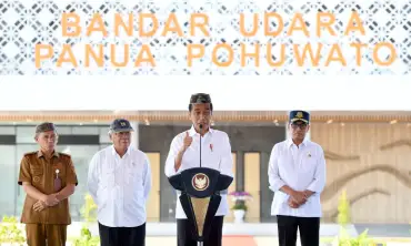 Bandara Panua Pohuwato Diresmikan Presiden Joko Widodo, Pesawat Kepresidenan Belum Bisa Mendarat