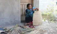 Perajin Tampah Bambu Tak Mati Meski Penggunanya Menurun