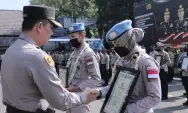 Tuntas Misi Perdamaian Dunia, 2 Personel Terima Penghargaan dari Kapolresta Malang Kota