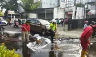 Solar Tumpah, Lalu Lintas di Jalan Suwondo Parman Kota Malang Macet