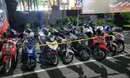 Polresta Malang Kota Gelar Razia Balap Liar, Belasan Motor Diamankan