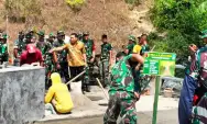 Ketua Tim Wasev Tinjau Lokasi TMMD Desa Klitih Plandaan Kabupaten Jombang