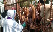 Suasana pelepasan keberangkatan jemaah haji asal Jombang