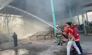 Pabrik Triplek di Dekat Polres Blitar Terbakar, Kerugian Ratusan Juta Rupiah