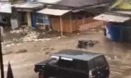 Saluran Air Tersumbat Pujon Dilanda Banjir, Satu Pengguna Jalan Terseret Arus