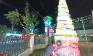 Unik, Pohon Natal Dari Sampah Botol Plastik di Gereja Katolik Santo Cornelius Kota Madiun