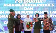 Pj Wali Kota Kediri Dampingi Gubernur Jawa Timur Resmikan Asrama SMAN 5 Taruna Brawijaya