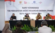 Pj Wali Kota Kediri Rapat Koordinasi Bersama TPAKD, Susun Kebijakan Strategis Akses Keuangan Daerah