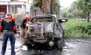 Mobil di Ponorogo Terbakar, usai Menabrak Pohon, Pengendara dan Penumpang Tewas