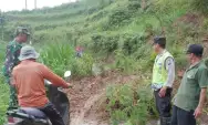 Jalan Penghubung Dua Dusun di Tulungagung Tertimpa Longsor
