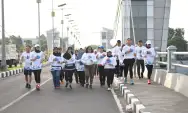 Pj Wali Kota Kediri Lari Bareng Komunitas Kediri's Fun Run for 10th World Water Forum